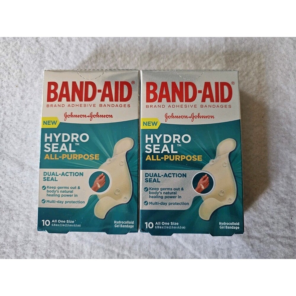 Band Aid Hydro Seal Hydrocolloid Bandage  6ct Each ( 2 boxes ) One Size
